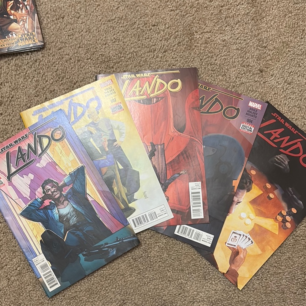 Star Wars Marvel Lando Comic Book Set #1-5 | 2015